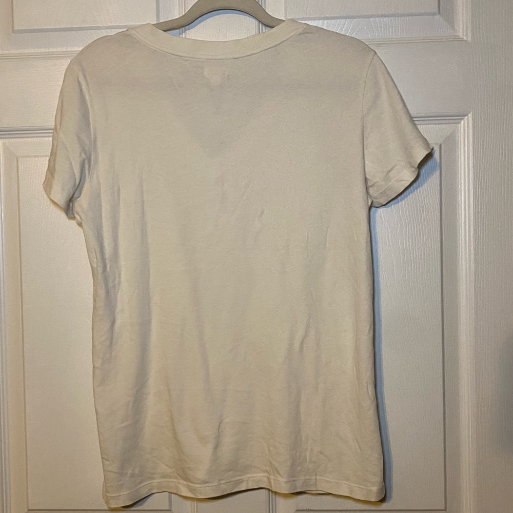 L’AGENCE Becca Cotton V-Neck Tee - Picture 4 of 8